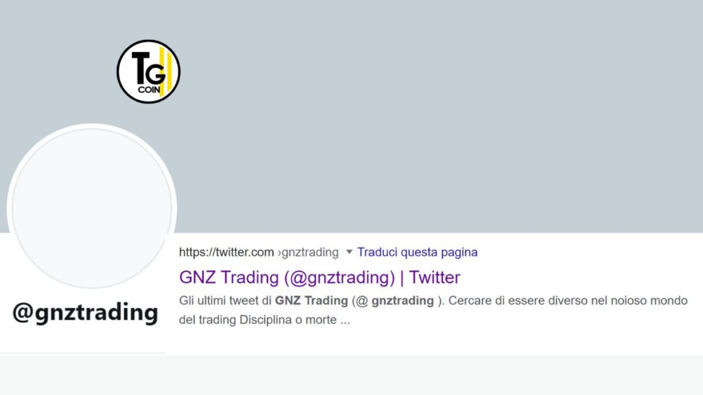 GNZTrading dopo l’arresto ha chiuso il suo profilo twitter