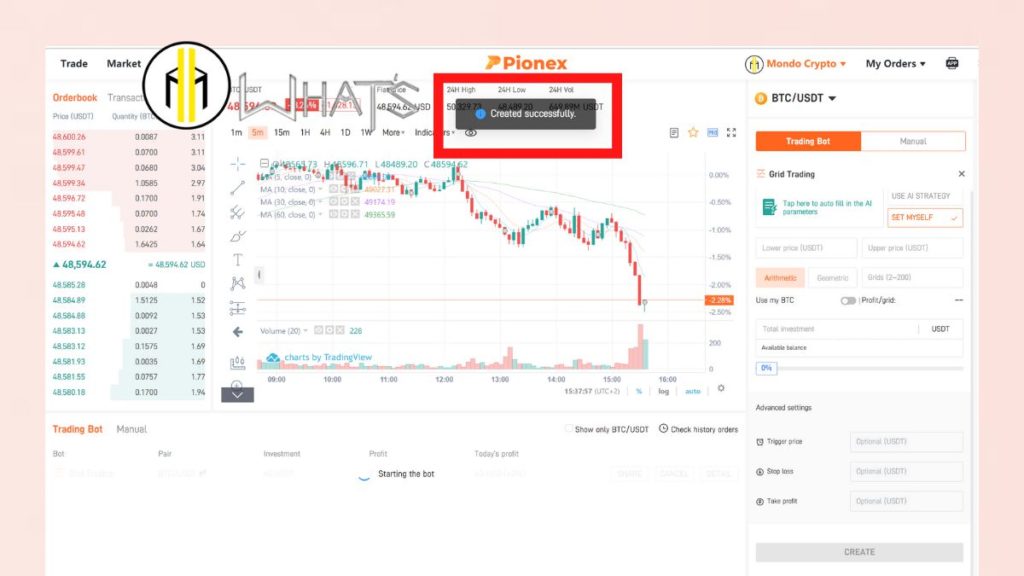 Tutorial exchange crypto pionex bot trading